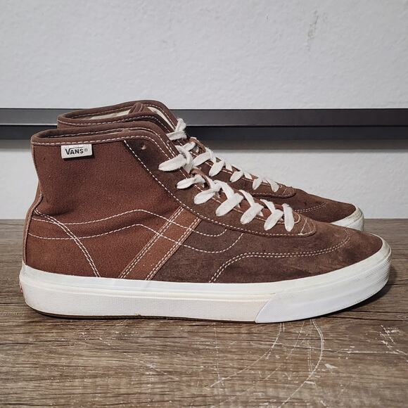 Vans Gilbert Crockett High Decon Men’s Skate Shoes Sneakers Size 9 Brown - Picture 3 of 9